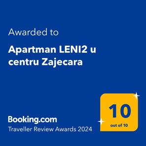 smestaj u zajecaru i ocena 10 na Booking u 